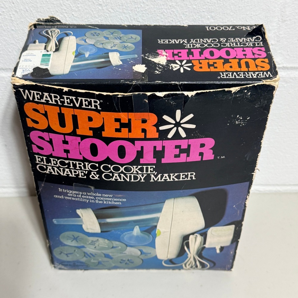 Vintage Wear-Ever Super Shooter Electric Cookie Canape Candy Maker 70001 - Picture 12 of 16
